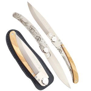 Le Coq Français knife NAUTICAL with Olivewood Handle
