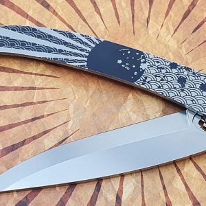 Couteau Le Coq Français SOLEIL LEVANT en Bois Red Heart