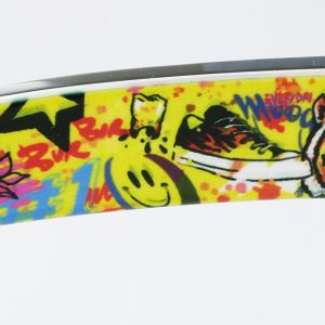 Couteau Le Coq Français Pop Art par BUR ARTIST Modèle Pop Art Jaune