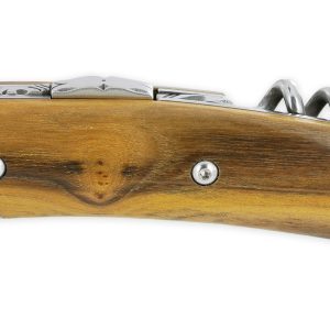 Couteau Le Thiers Chambriard Trappeur Grand Cru Manche en Pistachier avec Tire Bouchon 12cm