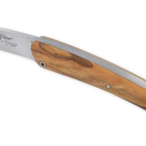 Couteau le Thiers Laguiole Arbalète Plein Manche Olivier 12 cm
