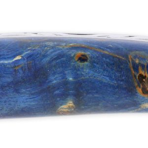 Couteau le Thiers Laguiole Arbalète Plein Manche Bouleau Stabilisé Bleu Ressort Guilloché Finition brillante 12cm