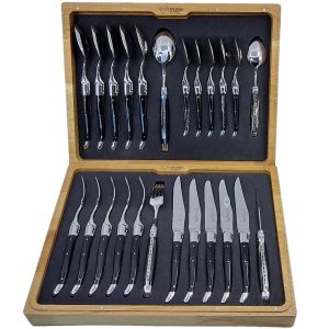 Ménagère Laguiole en Aubrac en Buffle (24 pièces)