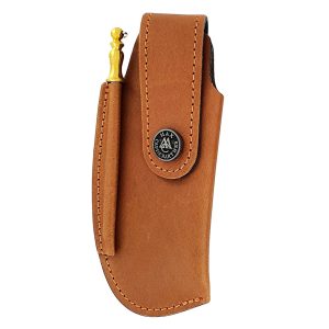 Leather Case Belt Knife Laguiole Desy Hunting Rifle Maya Large Model