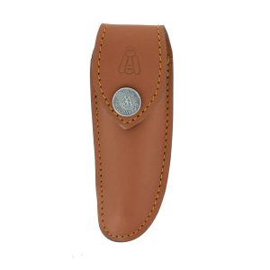 Small Leather Case Belt Knife Laguiole Nature Maya