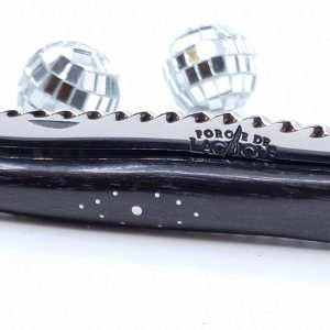 Couteau Prestige Forge de Laguiole Rambaud Plein Manche en Ebène Ressort Torsadé