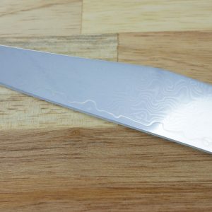 Couteaux de table Prestige Laguiole en Aubrac Pointe de Corne Flammée Lame Damas (Set de 4)