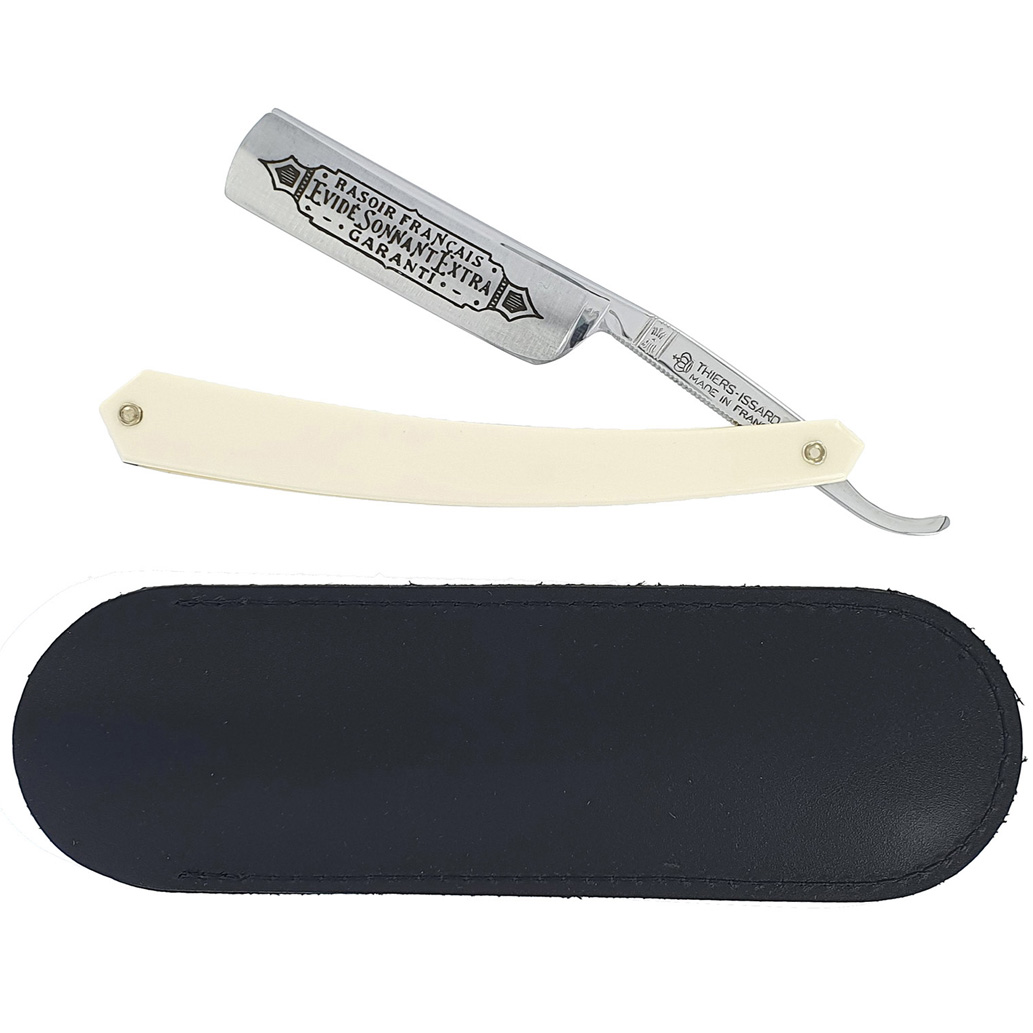 Extra Hollow French Razor Ringing Thiers Issard White Acrylic