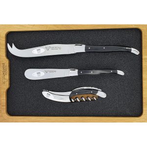 Cheese and Wine Server Laguiole en Aubrac Buffalo (3 pièces)