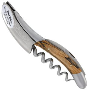 Sommelier Laguiole en Aubrac Ressort and Hancarved Plates with Prestige Fly Aubrac Wood