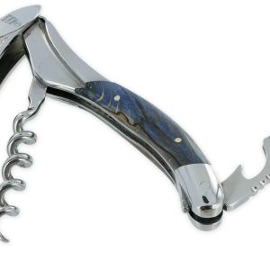 Sommelier Laguiole en Aubrac en Hêtre Stabilisé Bleu