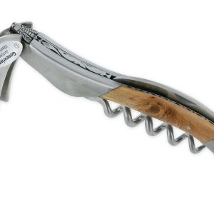 Sommelier Laguiole en Aubrac Ressort et Platines Guillochés Mouche Prestige Genévrier