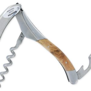 Sommelier Laguiole en Aubrac Ressort et Platines Guillochés Mouche Prestige Genévrier