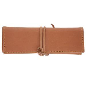 Leather Laguiole Knife Case with Lace Lesparros Maya