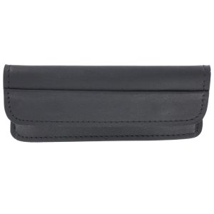 Leather Laguiole Knife Case with Snaps Tendance Black