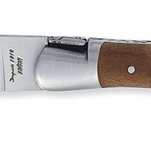 Couteau_Laguiole_Antan_Manche_Poirier_2_Mitres_Inox_Brosse_1_Piece_12cm