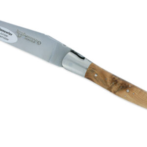 Couteau Laguiole en Aubrac 1 Pièce 12 cm Genévrier 1 Mitre Inox Brossé Décoration Abeille