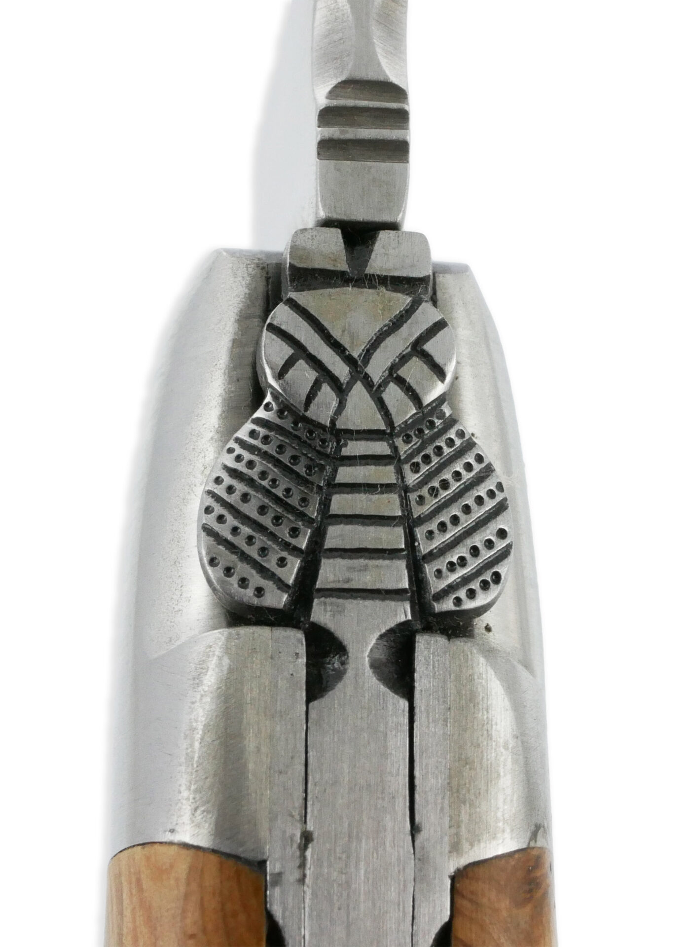 Couteau Laguiole en Aubrac 1 Pièce 12 cm Genévrier 1 Mitre Inox Brossé Décoration Abeille