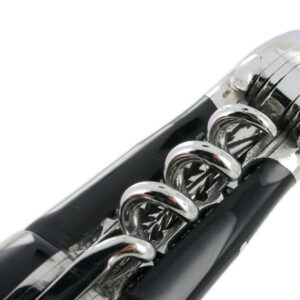 Couteau Laguiole en Aubrac 2 pièces 12cm avec Tire Bouchon Manche Buffle 2 Mitres Inox Brillant Double Platines