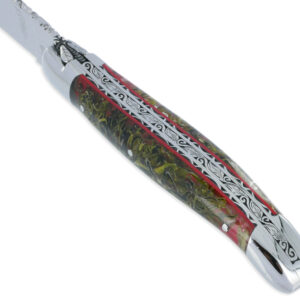 Couteau Prestige Laguiole David Dauvillaire Manche Lichen Stabilisé dans Résine 1 Pièce 12 cm