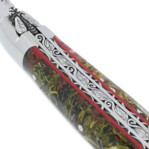 Couteau Prestige Laguiole David Dauvillaire Manche Lichen Stabilisé dans Résine 1 Pièce 12 cm