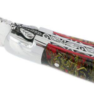 Couteau Prestige Laguiole David Dauvillaire Manche Lichen Stabilisé dans Résine 1 Pièce 12 cm