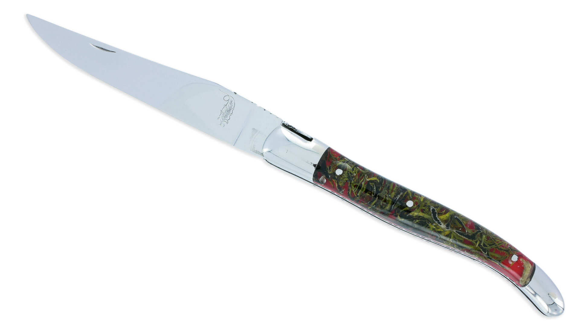 Couteau Prestige Laguiole David Dauvillaire Manche Lichen Stabilisé dans Résine 1 Pièce 12 cm