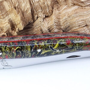 Couteau Prestige Laguiole David Dauvillaire Manche Lichen Stabilisé dans Résine 1 Pièce 12 cm