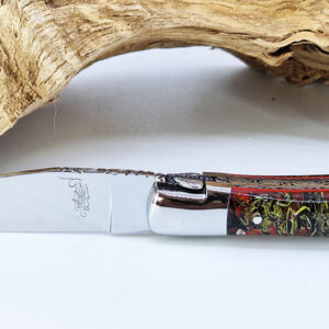 Couteau Prestige Laguiole David Dauvillaire Manche Lichen Stabilisé dans Résine 1 Pièce 12 cm