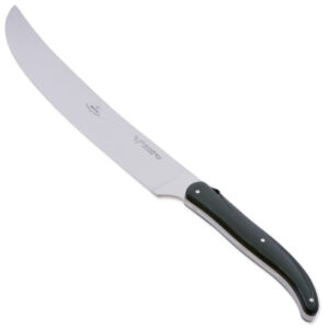 Champagne Saber Laguiole en Aubrac with Green Staminawood Handle